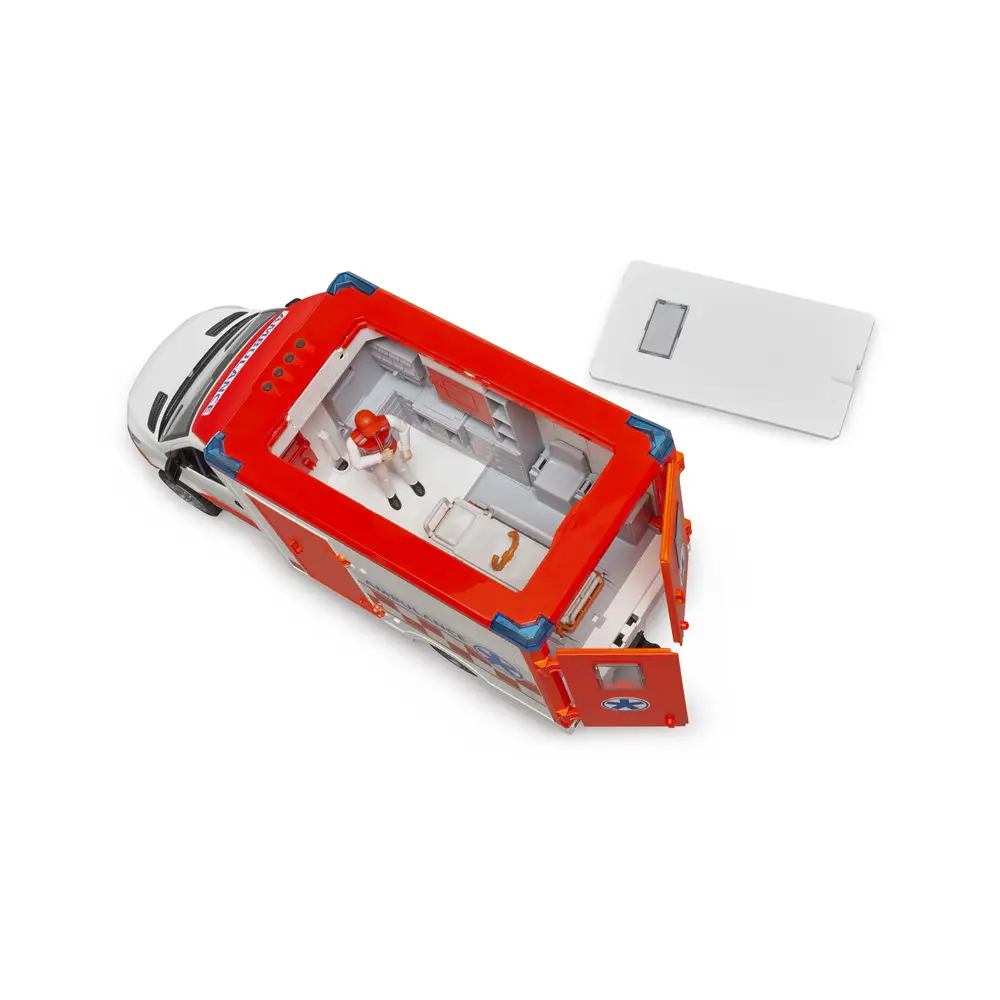 Bruder 02676 MB Sprinter Ambulanz Mit Fahrer Und Light + Sound Modul 3 Bruder 02676 MB Sprinter Ambulanz Mit Fahrer Und Light + Sound Modul