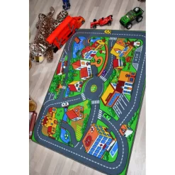 MEUBINEX - Quiet Town Teppich 95x133cm Filzrücken