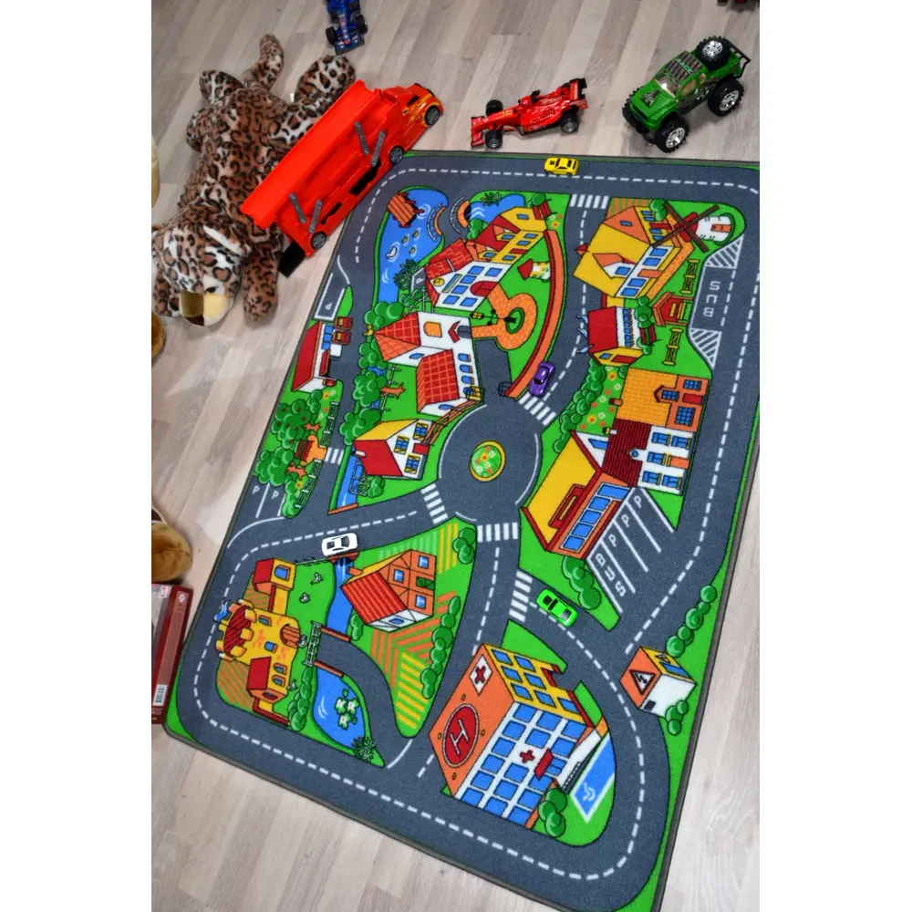 MEUBINEX - Quiet Town Teppich 95x133cm Filzrücken 3 MEUBINEX - Quiet Town Teppich 95x133cm Filzrücken