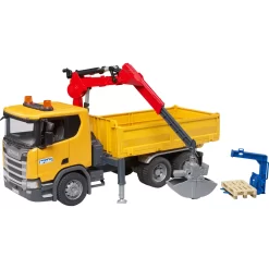 Bruder ScaniaSuper 560R Baustellen-LKW Kran Und 2 Paletten -Berühmter Spielzeug Geschäft 31354838 14 2 4001702035518