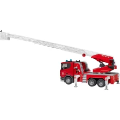 Bruder ScaniaSuper 560R Feuerwehr, Drehleiter, Wasserpumpe, L+S -Berühmter Spielzeug Geschäft 33115971 12 2 4001702035914