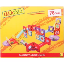 Creathek Magnet Kugelbahn, 78 Teile -Berühmter Spielzeug Geschäft 41511516 3 2 4018501086849