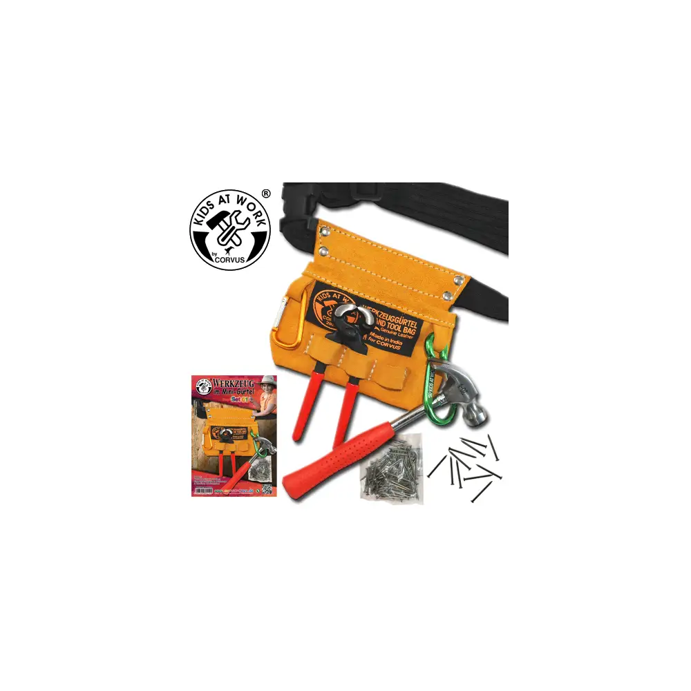 CORVUS Kids At Work Werkzeuggürtel Mit Zubehör 4 CORVUS Kids At Work Werkzeuggürtel Mit Zubehör – Bild 2