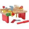 SpielMaus Holz Werkbank 15-teilig, 29 X 14 X 13 Cm, Made In Germany