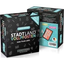 STADT LAND VOLLPFOSTEN: Das Kartenspiel – Junior Edition -Berühmter Spielzeug Geschäft 61116087 9 2 4260528090525