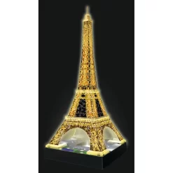 Ravensburger 3D Puzzle Eiffelturm In Paris Bei Nacht 12579 - Leuchtet Im Dunkeln - 216 Teile - Ab 10 Jahren -Berühmter Spielzeug Geschäft 61353763 14 2 4005556125791