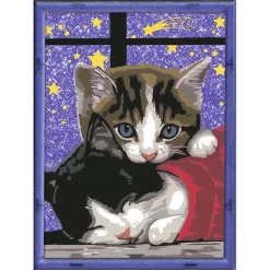 Ravensburger Malen Nach Zahlen 28561 - Kuschelndes Kätzchen – Kinder Ab 9 Jahren