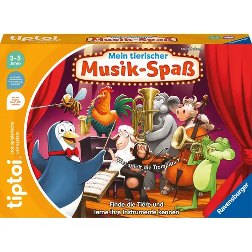 Ravensburger Tiptoi Spiel 00169 Mein Tierischer Musik-Spaß, Lernspiel Für 1-4 Kinder Von 3-5 Jahren 3 Ravensburger Tiptoi Spiel 00169 Mein Tierischer Musik-Spaß, Lernspiel Für 1-4 Kinder Von 3-5 Jahren