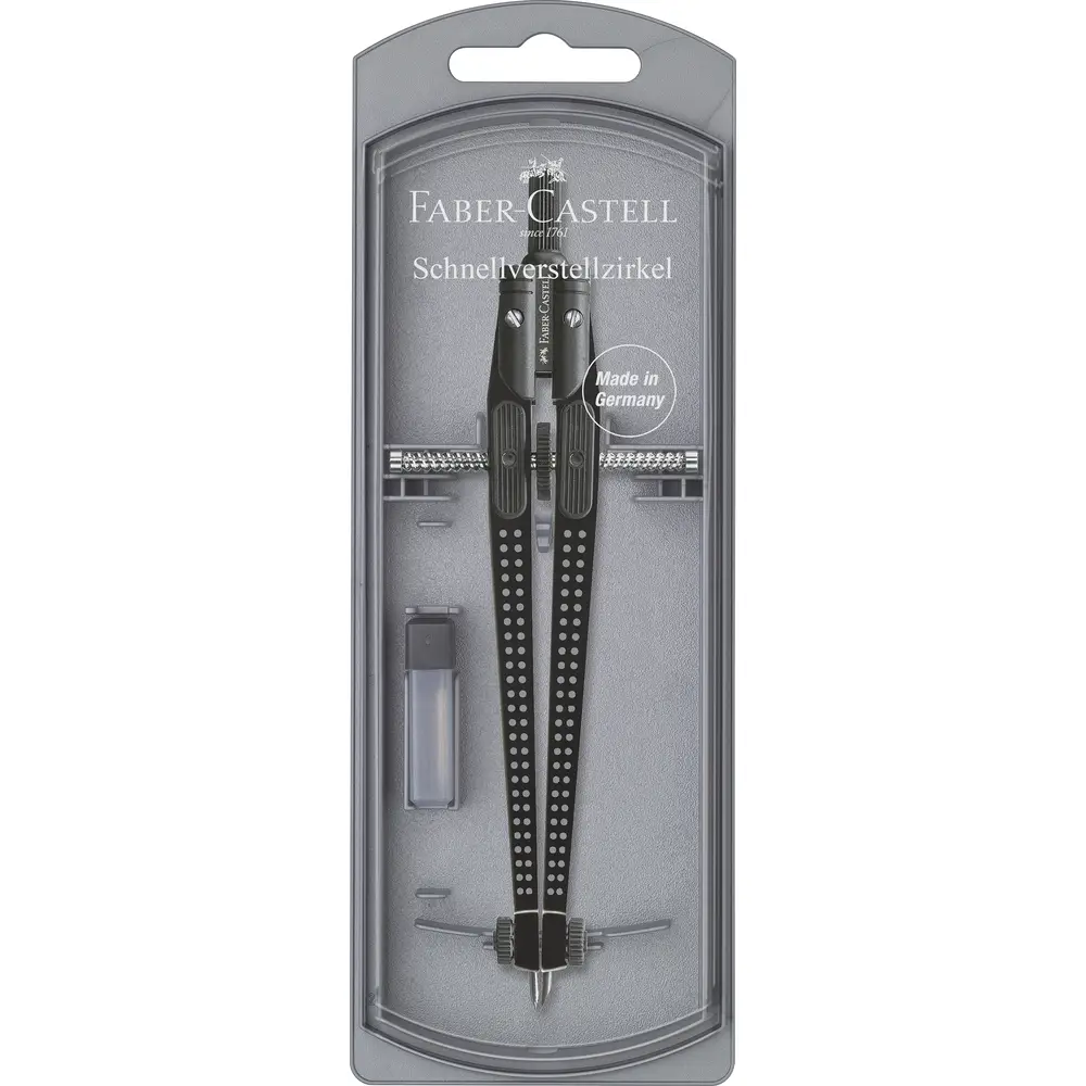Faber-Castell Zirkel Schnellverstellzirkel GRIP Schw. 3 Faber-Castell Zirkel Schnellverstellzirkel GRIP Schw.