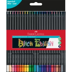 Faber-Castell Buntstifte Black Edition 24er Kartonetui
