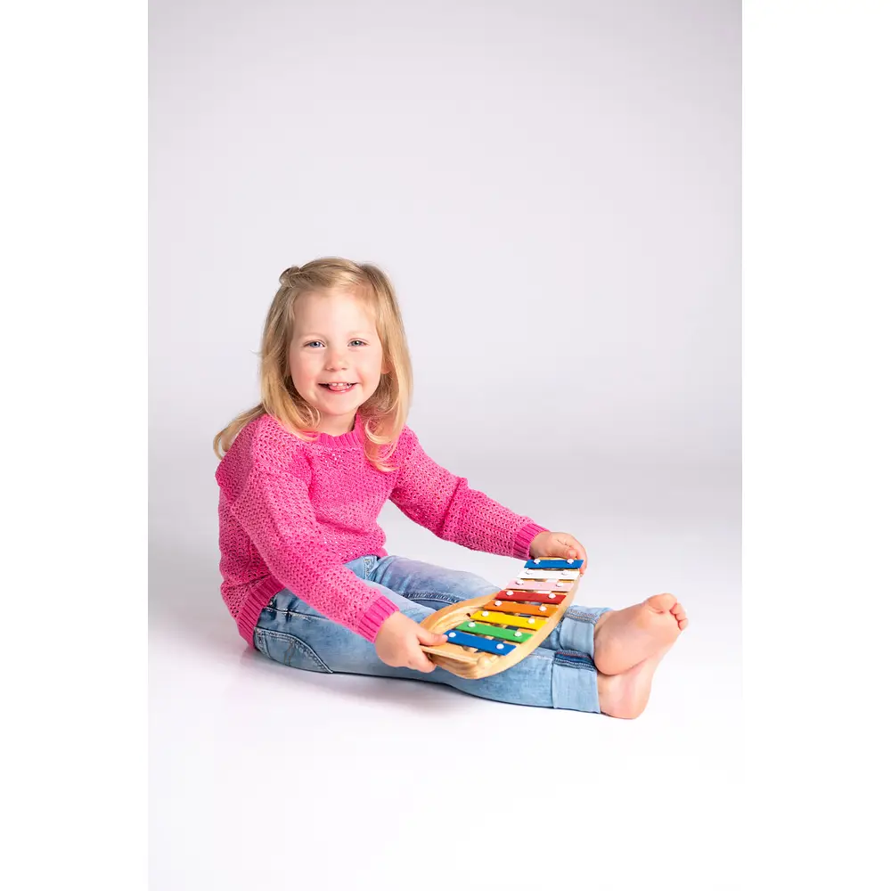 Boogie Bee Metallophon Holz Mit 8 Noten 4 Boogie Bee Metallophon Holz Mit 8 Noten – Bild 2