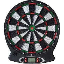 New Sports Elektronisches Dartboard, 18 Spiele, Ca. 37,8x43x2 Cm, Für 1-8 Spielern, Ab 14 Jahren