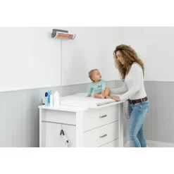 Reer EasyHeat Wickeltisch-Wärmestrahler (Wandgerät) 500W -Berühmter Spielzeug Geschäft 90180000 6 2 4013283190401